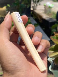 pipa gg asli lokal bulat semilengkung panjang 10cm bening mulus