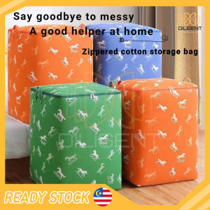 【D140】Tasang Penyimpanan Lipat Tahan Air Cotton Linen Folding Storage Bag Large Capacity Storage