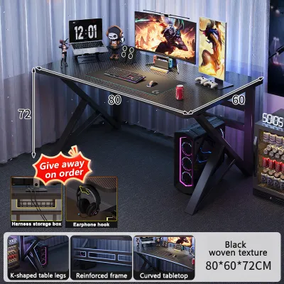Gaming table 120/140cm computer table Study Desk Table Meja permainan meja komputer 游戏桌 书桌 电脑桌