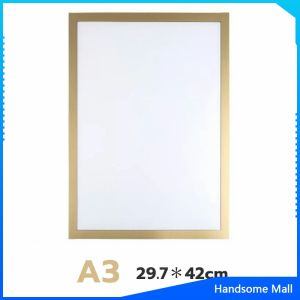 H.S. กรอบรูปแม่เหล็ก โชว์ป้ายประกาศติดผนัง แบบมีแถบแม่เหล็กสำหรับติดโชว์งาน ใบประกาศ  Magnetic photo frame