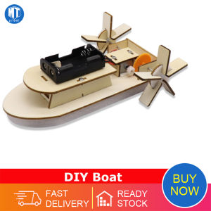 DIY Boat Model Material Set Wood Boat Building Kit 3D Assemble Wooden Paddle Steamer Creative Teaching Educational Science