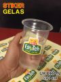 Stiker Gelas Es Teh poci / Stiker Logo Jualan / Stiker Minuman. 