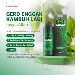 herbal madu hijau plus propolis 210 gram sudah BPOM membantu mengatasi asam lambung maag kronis gerd axienty sakit perut mual muntah susah bab melancarkan pencernaan
