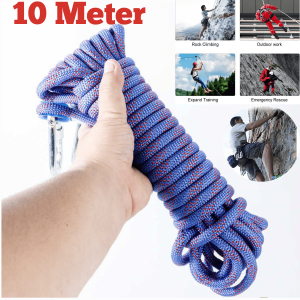 COD TaffSPORT Tali Paracord Panjat Tebing 10 meter Climbing Multifungsi super kuat 10mm - 24KN