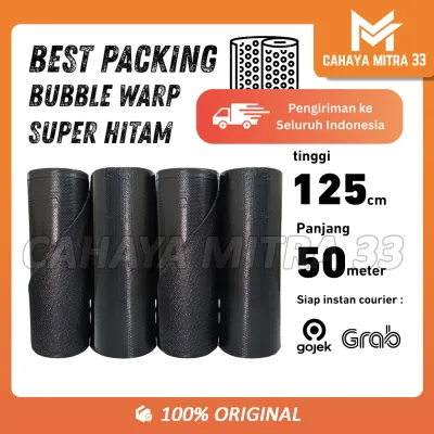 Bubble Wrap Hitam | Bubblewrap 125 cm x 50 m | Bubble Wrap Roll Terbaru Murah