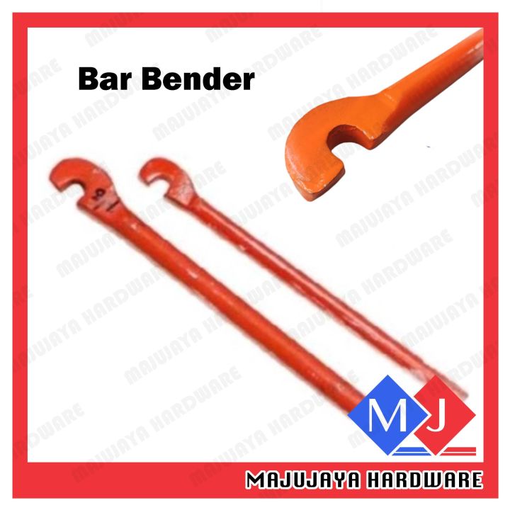Steel Bar Bender Orange 3/8'' 1/2" Heavy Duty Rebar Steel Bar Batang Bengkok Besi Besi Buat Ring