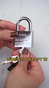 Security Padlock 30mm 50mm 70mm Heavy Duty Long Shackle Anti-Pry Lock with Keys for Home Gate Door