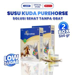 Purehorse Susu Kuda Liar Murni Ampuh Mengatasi Asam Urat Dan Nyeri Sendi Paket 2 Box 500 Gram