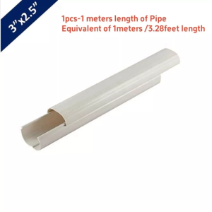 Never Broken 3"x2.5" - High-strength PVC Copper Pipe Cladding/Molding Set for Aircon Good for 1hp - 2hp