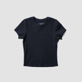 Oxwhite Women Round Neck Ribbed Knit Top