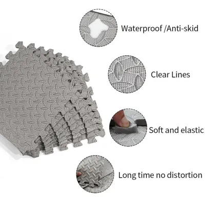 【Fast delivery】12pcs Protective Thickened Fitness Equipment Mat Shock Absorbing Noise Reduction Floor Mats for Home Gym Exercise Workout