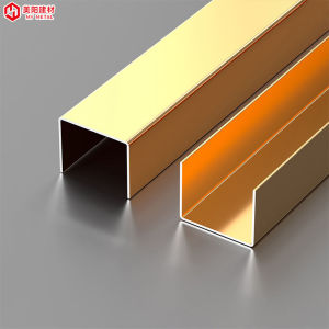 Aluminum alloy U Grooved edge trim background wall u Shaped edge trim is an embedded decorative trim edge trim and baseboard
