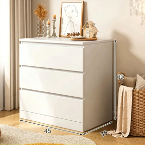 THEATT Drawer Cabinet Wooden Organizer Cabinet Kitchen Cabinet Room Lockers Cutlery Cabinet
