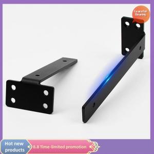 Graceful 1 Set Heavy Duty Cast Iron Shelves Brackets Floating Shelf Brackets 4MM Thicked Invisible L Brackets For Shelves Support