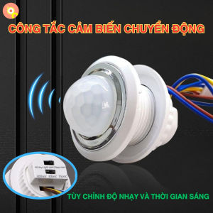 Công Tắc Cảm Biến Chuyển Động Hồng Ngoại CB30 Thông Minh Tự Động Bật Tắt Đèn Khi Có Người Góc Quét 110 Độ Tiết Kiệm Điện Năng