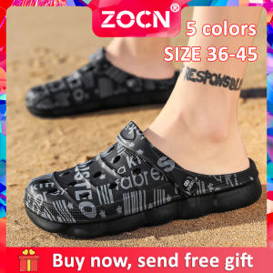 Zocn ใหม่รองเท้าแตะฤดูร้อนสำหรับผู้หญิงรองเท้าแตะชายหาดสำหรับผู้ชายคู่พรางรองเท้าแตะขนาดใหญ่ 36-45