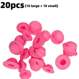 20pcs Silicone Hair Curlers Mushroom and Bell Shapes No Damage for Normal Hair Women A Lazy Friendly Sleep in Styling Tool Curling Hair Tool DIY No Damage To Hair Quality Fashionable Hair Tool