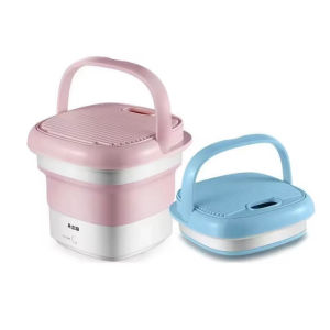 intelligent timed blue light portable washing machine folding washing machine automatic sterilization and dehydration
