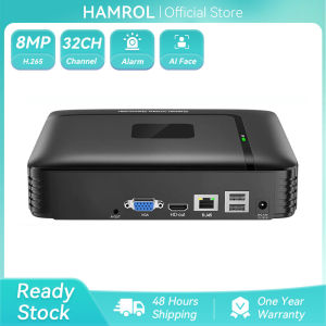 Hamrol Max 4K CCTV NVR 32/16/9CH 8MP Face Detection H.265 Security Video Recorder Motion Detection P2P XMEYE NVR For IP Camera