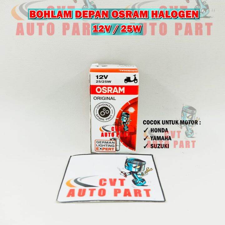 Pcs Bohlam Depan Lampu Kuning Kaki Osram Halogen V W Untuk Motor