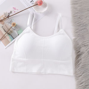 Shipped from China [2025] plus Size 646 Threaded Backless Adjustable Strap Anti-Exposure Push-Up Padded Sports Bra for Women