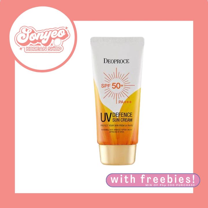 Crème Solaire Deoproce UV Defence SPF50+ PA+++ - Lot De 2 X 50ml, Pour Le Visage Et Le Corps, Neuve