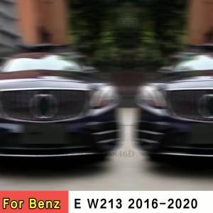Front Inlet Grille Bumper Grill GT Diamond E63 Style Facelift For W213 C238 A238 Benz E E260 E300 E200 2016-2020 Tuning