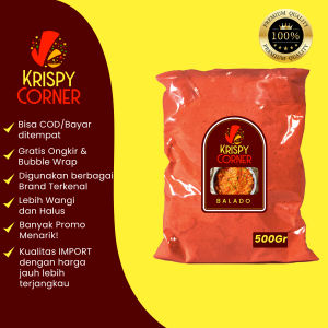 Bumbu Tabur Rasa Balado 500gr Aneka Penyedap Rasa Snack Kentang Ayam Jamur Crispy Bumbu Instan Rasa Balado Pedas Manis 500Gr