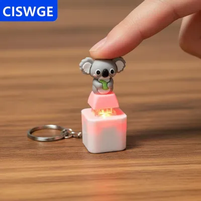 [COD] CISWGE AUTOPARTS Dễ Thương Phát Sáng Koala Keychain Loại C Có Thể Sạc Lại Âm Thanh Ánh Sáng Mặt Dây Chuyền Cho Ngoài Trời Đi Bộ Đường Dài Túi Trang Trí Nội Thất
