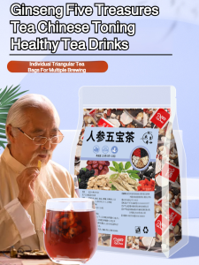 【Wubao Tea】 Healthy flower tea Mens health tea ginseng five treasures yellow essence combination tea