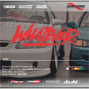 WT01 Sticker whatever sticker jdm stiker kaca mobil stiker whatever stiker cutting stiker adam store