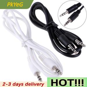 PkYeG 1Pc 3.5mm Jack male to male car aux auxiliary cord stereo audio cable 1m