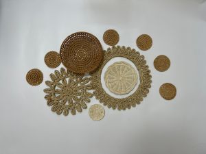 Sét Đĩa Cói Trang Trí DECOR. Trang Trí Nhà Quán Cà Phê Nhà Hàng HomeStay - Hàng VNXK [ FreeShip-Giảm 10k Đơn 0đ]