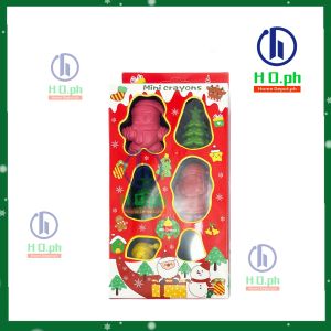 【Ready Stock】New cartoon shaped crayons Colors Plastic Crayons for Kids Washable Crayons Painting Kit with Box Non-Toxic Easy to Hold Crayons for Toddlers Babies Coloring Art Supplies for Kids Christmas Birthday Gift