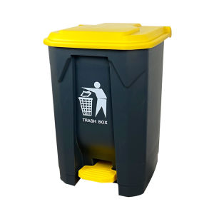 【Large Dust Bin】Plastic Rectangle Pedal Waste Trash Dustbin Recycle Bin/Local Stock