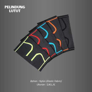 Pelindung Lutut BERTER Anti Cidera KneePad Elastis Nyaman - Bahan Knit Ukuran S/M/L/XL
