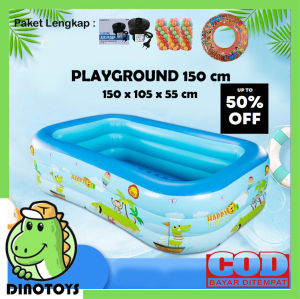 Kolam Renang Anak BESAR JUMBO 150cm 120cm Dasar Gelembung Bestway Playground 15m 3 Ring 1503 12 Meter 2 Ring aman untuk anak-anak berenang di rumah dengan bahan kolam yang kuat dan tebal tidak mudah bocor