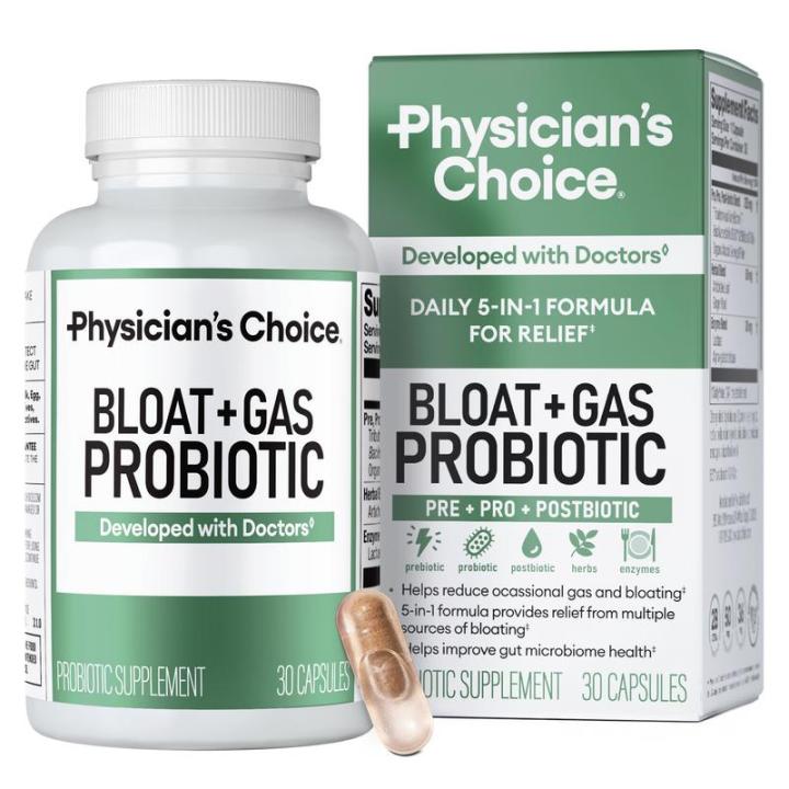 [adatvfaa] Physician's Choice Bloat & Gas Probiotic with Lactase ...