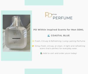 PD Within Inspired Scents for Men 50ML Coastal Blue