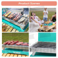 Portable BBQ Charcoal Grill  Disposable BBQ Grill ｜Fast Ignition Charcoal Grill for Indoor and Outdoor Picnic ｜Stainless Steel Barbecue Pot | BBQ Pit. 