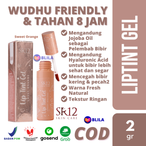 Liptint SR12 Lip Tint Gel Sweet Orange 2gr BPOM Ringan Tidak Lengket Cepat Meresap