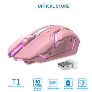 Silent Gaming Wireless Mouse Rechargeable Mouse Glowing Mouse USB Interface Computer Mouse 2.4G