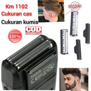 Alat Mesin Cukur Kumis Jenggot Shaver Recharger Kemei Km1102 - Alat Cukur Kumis Jenggot Pria