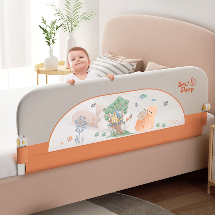 Foldable Bed Rail Guards, Toddlers Bed Rails for Crib with Reinforced