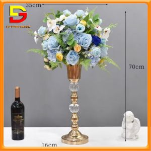 Lọ Hoa Lụa Cao 70cm Trang Trí Sự Kiện Đẹp Lọ Hoa Decor Lễ Cưới Sinh Nhật Sang Trọng DG-615
