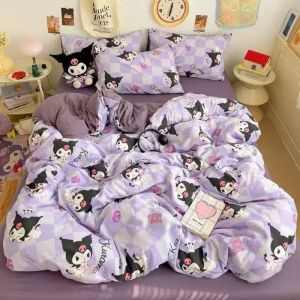 Best Seller Choice Purple Kuromi Bedsheet🎁Perfect for Kids Bedroom Decoration🛏Easy Care - Machine Washable