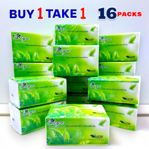 BUY 1 TAKE 1 8 PACKS 480 SHEETS SUYA Organic Green TEA (Facial Tissue Paper Towel)