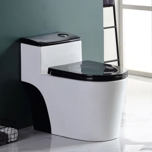 BỒN CẦU MỘT KHỐI NẮP ĐEN
