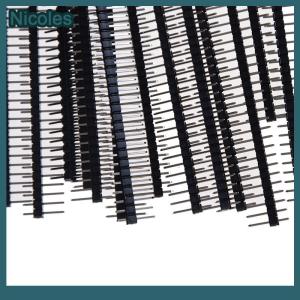 [Nicoles] 20Pcs 40Pin 2.54mm Single Row Straight Male Pin Header Connector Strip