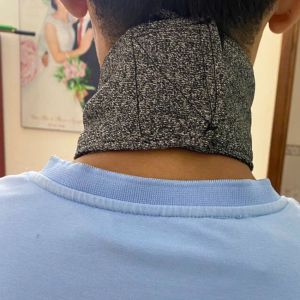 Giáp bảo vệ cổ chống dao chất liệu sợi vải UHMWPE+PPE 2 lớp mềm mại chống cắt cấp độ 5